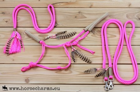 SET - Native ropehalter, reins &amp; neckrope
