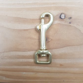 Carabiner clip brass