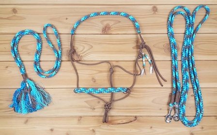 SET - Ropehalter, reins &amp; neckrope