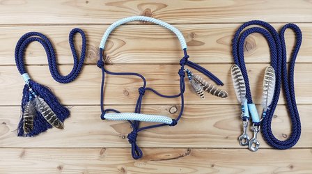 SET - Native ropehalter, reins &amp; neckrope