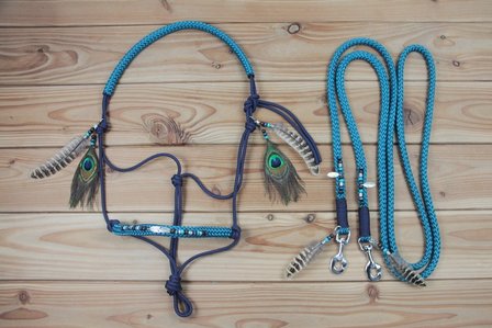 SET - Native ropehalter, reins &amp; neckrope