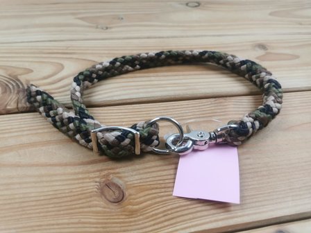 Dog collar basic armyprint +/-50cm