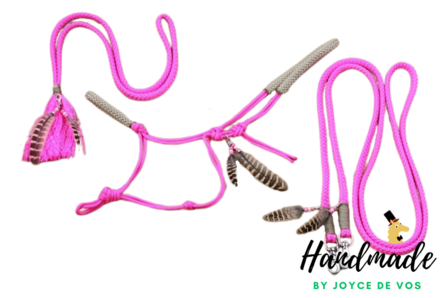 SET - Indianenstijl touwhalster, teugels &amp; neckrope