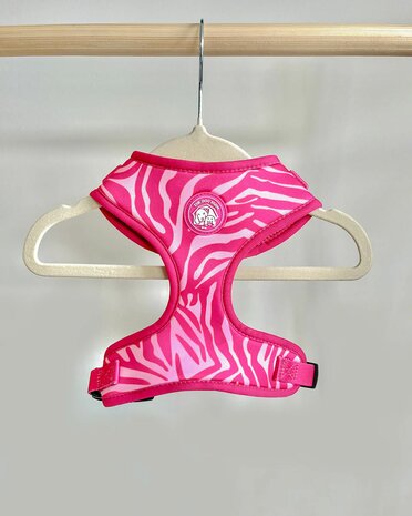 Thedogfarm - Pink zebra harnas