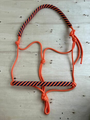 Touwhalster zacht neus en kopstuk | FULL | Oranje met oranje/navy