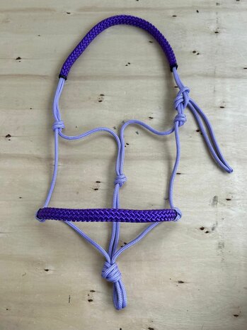 Touwhalster zacht neus en kopstuk | COB | Lila met paars